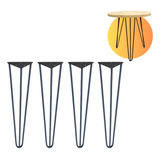 4 Pés De Ferro 40cm Pés Para Móveis Rack Puff Mesinha
