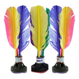 4 Peteca Profissional Colorida Brincadeira Esporte Diversão