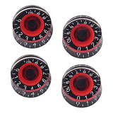 4 Pieces Guitarra Velocidade Discar Maçanetas Para Gibson L