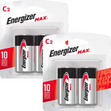 4 Pilha Lanterna Brinquedo C2 Energizer Max Média Alcalina