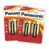 4 Pilhas Alcalinas Panasonic D