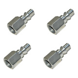 4 Pino Conector Engate Rapido Macho 1 4 Rosca Fêmea 1 4