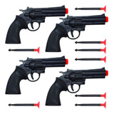 4 Pistolas Revolveres 38 De Brinquedo