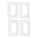 4 Placas 4x2 3 Módulos Branco Lunare Schneider Espelho