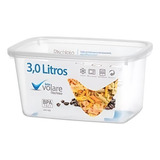4 Potes Volare Transparente Rischioto 1 2 L E 3 0 L Pote Plástico Com Tampa Marmita Descartável Jogo De Potes