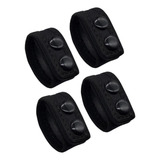4 Presilhas Para Cinto Tático Nylon Preto Impactus