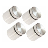 4 Prolongador Espaçador Cromado P Vidro 5cm