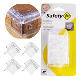 4 Protetor De Quina Canto Cantoneira Silicone Proteção Bebê