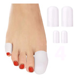 4 Protetor Dedos Dos Pés Silicone Anti Calos Atritos Bolhas