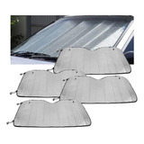 4 Protetor Solar Parabrisa Quebra Sol Painel Carro Tapa Sol