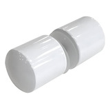 4 Puxador Para Box Banheiro Vidro Aluminio Branco
