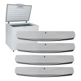 4 Puxadores Tampa Freezer Compativel Electrolux H300 400 500
