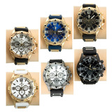 4 Relógios Masculino Pulseira Silicone Luxo
