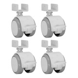 4 Roda Rodízio Rodinha Freio Anti Risco Berço Chapa U 30mm