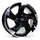 4 Rodas Ford Aro 15 New Fiesta Focus Rs 4x108 Bicos Cor Black Piano 4x108