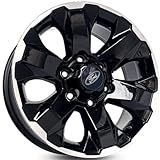 4 RODAS KR S30 MODELO RANGER ARO 17X7 6X139 ET28 Cor Preta Diamantada