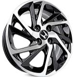 4 RODAS KR S40 MODELO CITY ARO 15X6 4X100 ET42 Cor Preta Diamantada