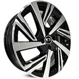 4 RODAS KR S46 MODELO ESPORTIVO ARO 15X6 4X100 ET38 Cor Preta Diamantada