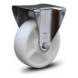 4 Rodízio Inox 5x2 Fixa Reboque Encalhe Carreta Lancha
