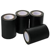 4 Rolos De Tapete De Luta Livre Transparente Fita De Chão De Academia Para Luta Livre Tapete Resistente Fita De Costura Fita De Tapete De PVC Fita De Tapete De Luta Livre 9 Cm X 170 Cm Preto 