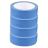 4 Rolos Fita Adesiva Azul Etiquetas De Gaveta Fita De Pintores Ção Fita Adesiva 2 Polegadas Etiquetas Coloridas Fita De Pintura Papel Kraft Presente Papel Crepom Avançado Filho