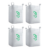 4 Sacos Big Bags P Areia Pedra Brita Reciclagem 1000kg C1