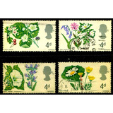 4 Selos Inglaterra Flora