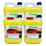 4 Shampoo Com Cera Automotivo Carnaúba Carro Moto 5 L