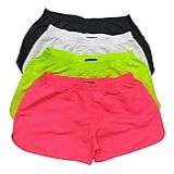 4 Shorts Feminino Adulto Tactel