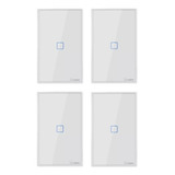4 Sonoff 1 Botão touch T2 Us Rf 433mhz Interruptor Wi fi