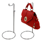 4 Suporte Bolsa Simples Cromado Expositor Bolsa Regulável