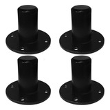 4 Suporte Chapéu Metal Para Pedestal Caixas De Som Reforçado Copo Em Alumínio Resistente