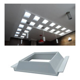 4 Suporte Laje Solar Ecolaje Para Tijolo Bloco Vidro H8 30cm Cor Branco 110v 220v