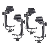 4 Suportes Microfone Para Percussão E Bateria Tipo Clamp