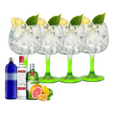 4 Taça Gin 720ml De Vidro Cores Tanqueray Beefeater Bombay