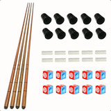 4 Tacos Ipê 1 35 M Kit Giz 10 Virolas Bar Sinuca Snooker