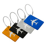 4 Tags Etiqueta Identificador De Bagagem Viagem Colorida