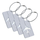 4 Tags Etiqueta Identificador De Bagagem Viagem Colorida