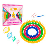 4 Tear Circular Plástico Gorro Touca Cachecol E Faz Pompom