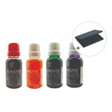 4 Tinta Carimbo Magifix P Papel 1 Almofada