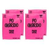 4 Tintas Pó Holi Chá Revelação Escapamento Moto 100g Cada Cor 4 Rosa