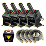 4 Turbo Jet Co2 Dmx Rgb 220v Disparo E Mangueira De 6m