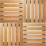 4 Un Deck De Madeira 30x30 Para Trilha De Jardim Madeira