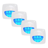 4 Un Luz De Cortesia Azul 3 Leds 12v Lancha