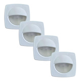 4 Un Luz De Cortesia Branco Frio 3 Leds 12v Lancha