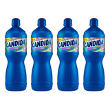 4 Unid Água Sanitária Super Cândida 3em1 Plus 1 Litro