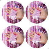 4 Unid Cortina Metalizada Franja Metalica Decoração De Festa