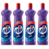 4 Unid Limpador Multiuso Veja Gold Squeeze 500ml Lavanda