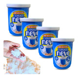 4 Unidades Neve Artificial Expande Gelele Neve Slime Natural