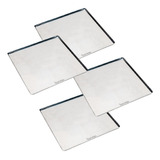 4 X Bandeja Assadeira 35x35 Lisa P Forno Progás Fast Oven